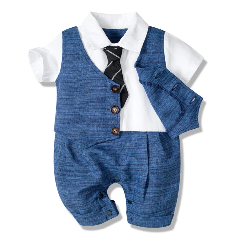 Formal Romper Gentleman Outfit - Little Suit
