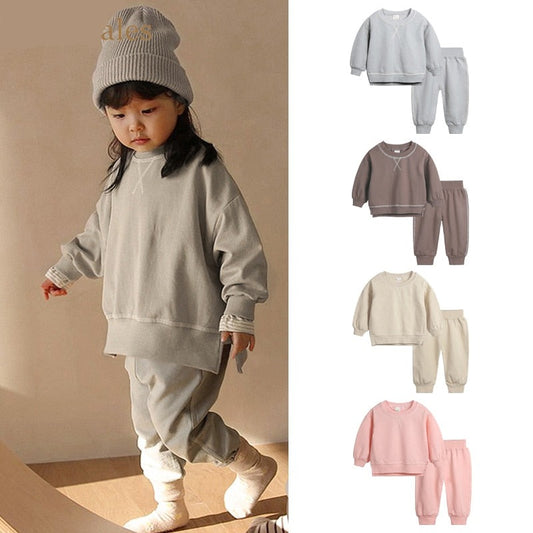 2pcs Sweatshirt + Pants Bitz Casual Set - Basics
