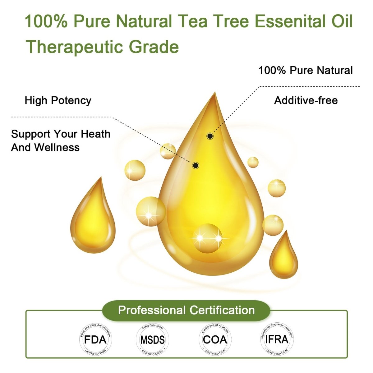 Pure Natural Therapeutic Grade Essential Oils - BITZ
