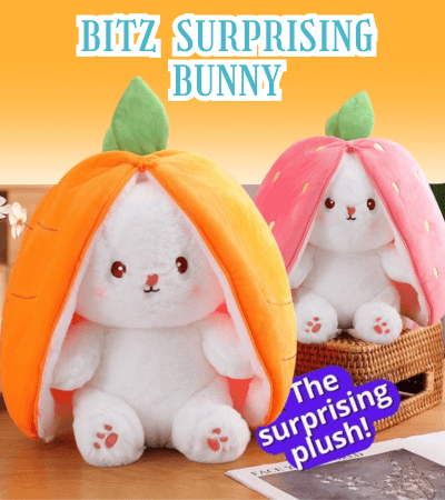 Peluche Lapin Bitz Fraise