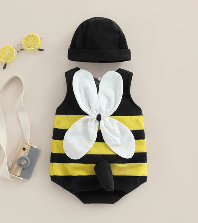 Baby Boy Girl Bee Romper Jumpsuit - Bumblebee