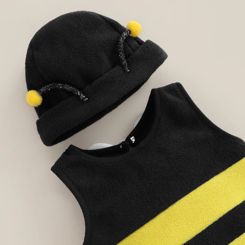 Baby Boy Girl Bee Romper Jumpsuit - Bumblebee