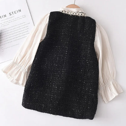 Princess Tweed Patchwork Dress - Lilly