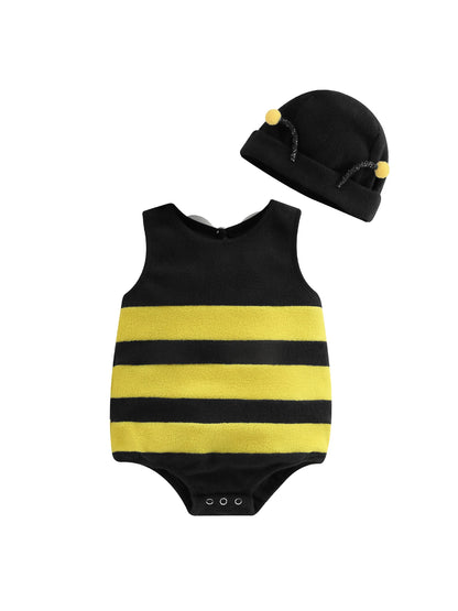 Baby Boy Girl Bee Romper Jumpsuit - Bumblebee