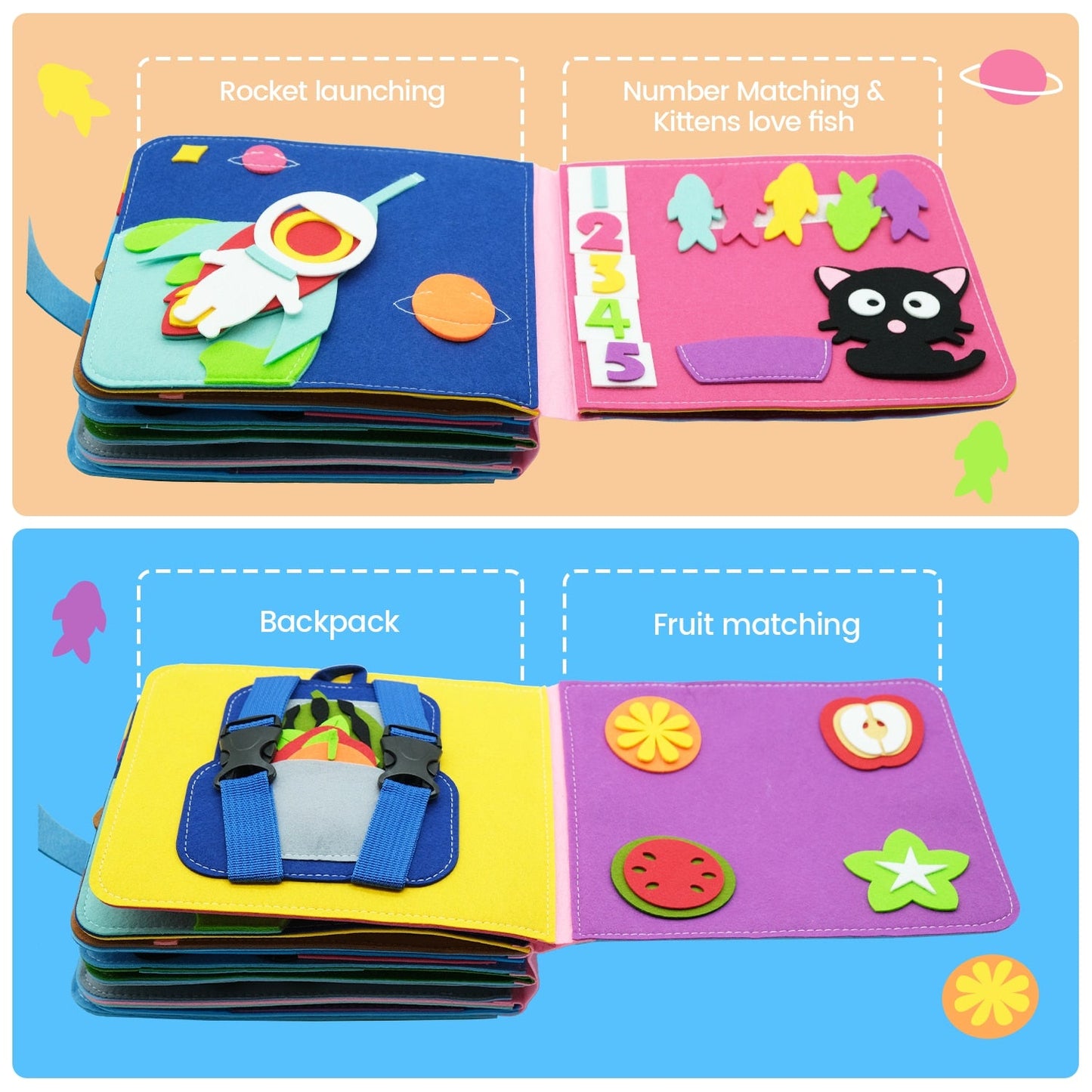 Montessori 3D Learning Bitz Busy Board