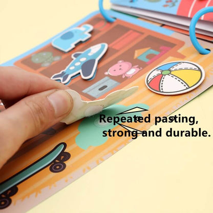 Educational Stick it Game Montessori Bitz Quiet Book - BITZ