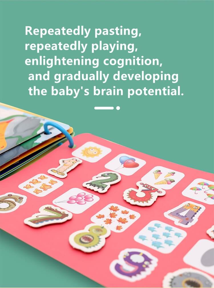 Educational Stick it Game Montessori Bitz Quiet Book - BITZ