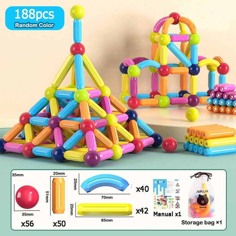 Montessori DIY Bitz Magnet Construction - BITZ