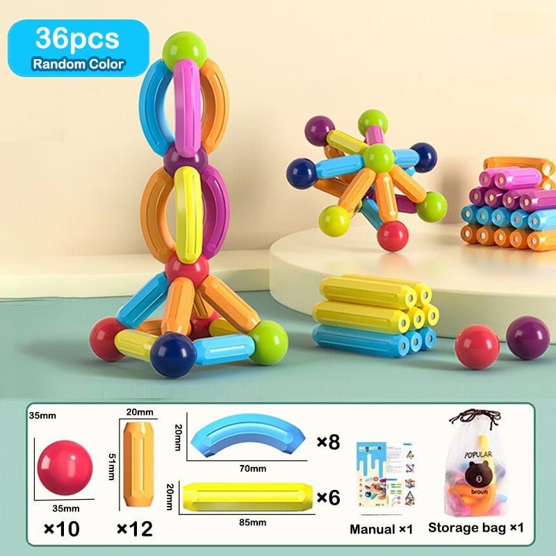 Montessori DIY Bitz Magnet Construction - BITZ
