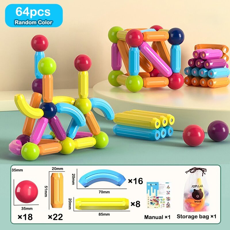 Montessori DIY Bitz Magnet Construction - BITZ