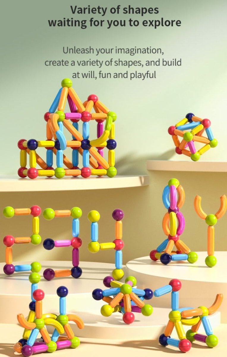 Montessori DIY Bitz Magnet Construction - BITZ