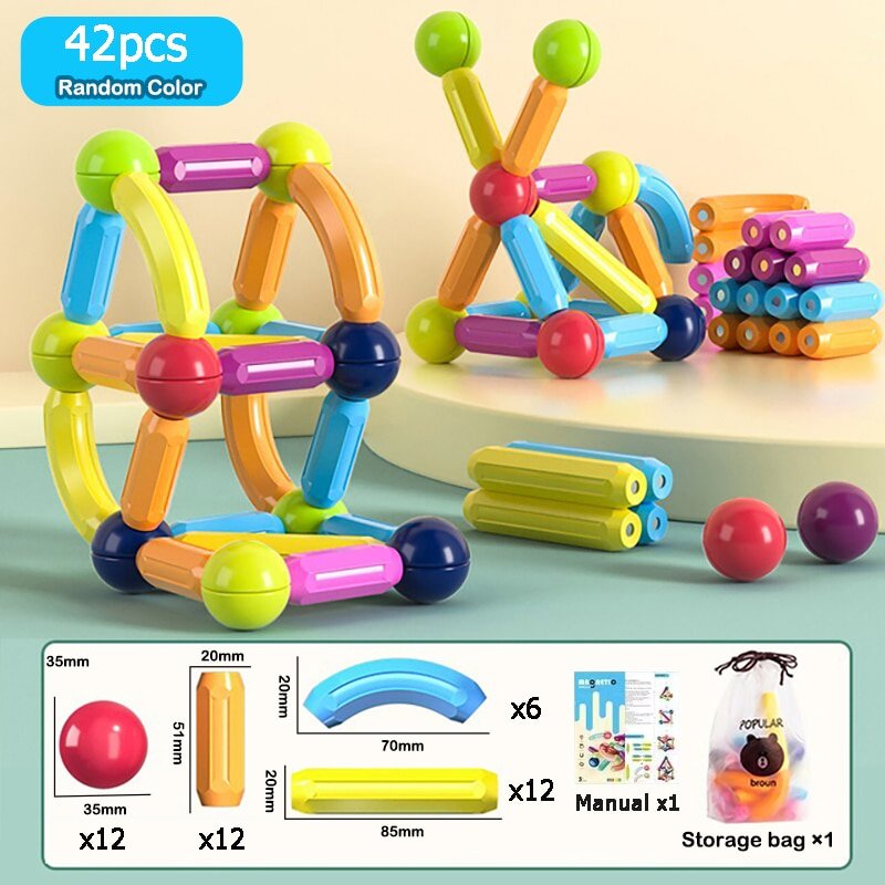Montessori DIY Bitz Magnet Construction - BITZ