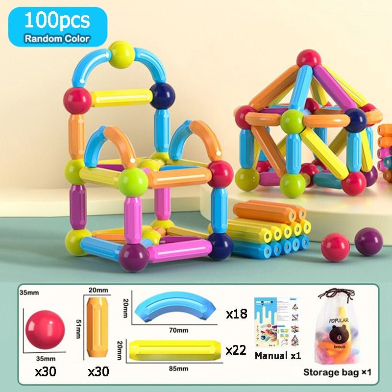Montessori DIY Bitz Magnet Construction - BITZ