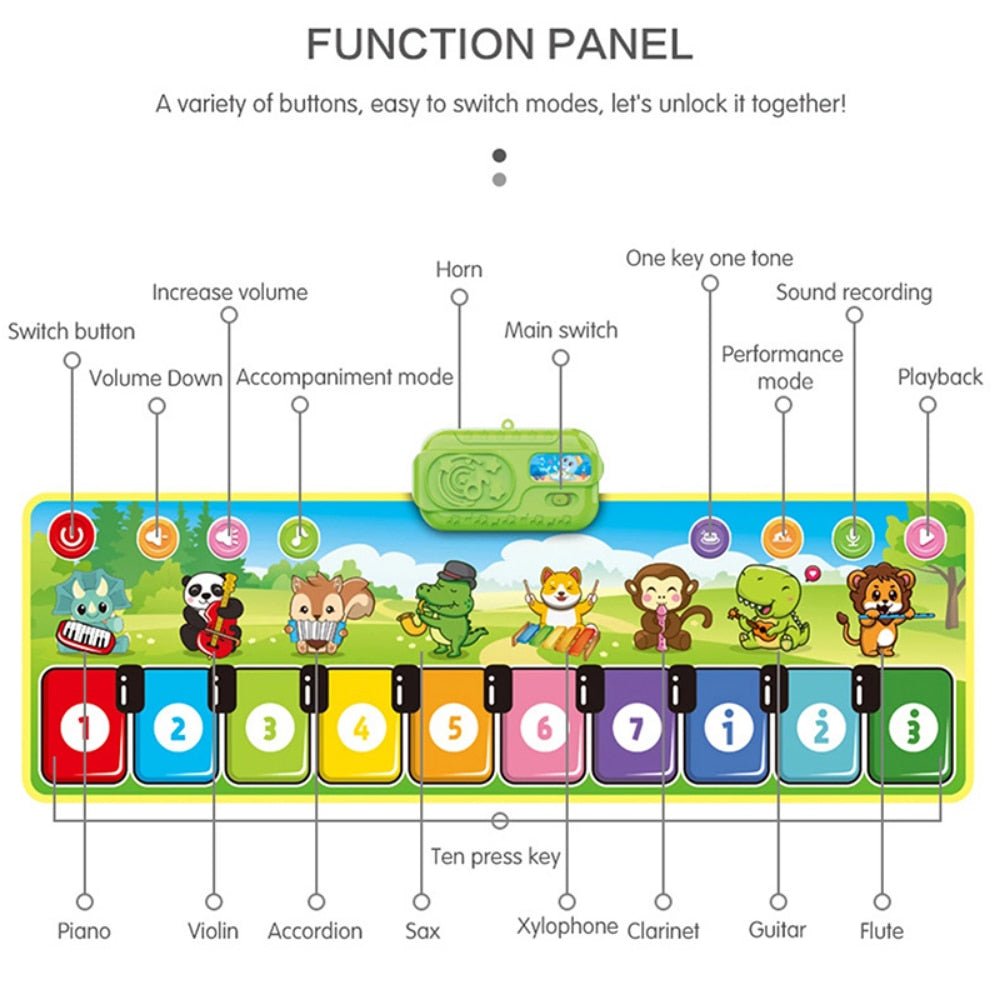 Musical Dance Bitz Piano Mat - BITZ
