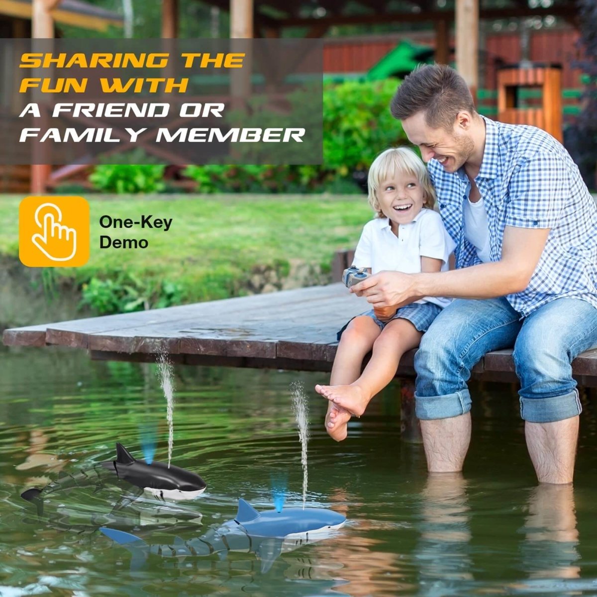 Remote Controlled Smart Bitz Shark Spray Water - BITZ