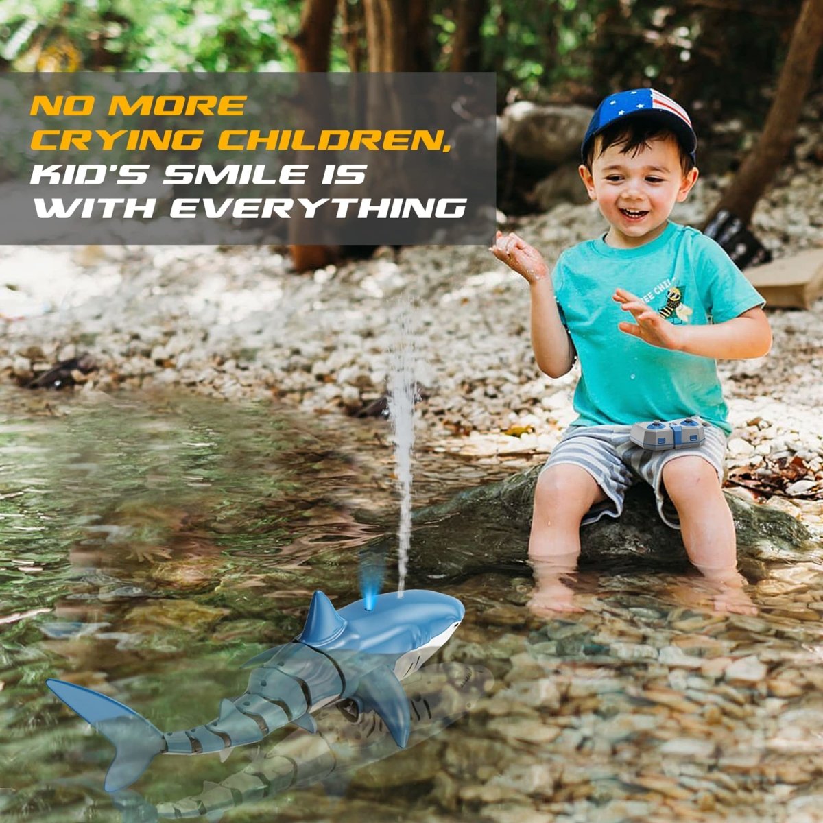 Remote Controlled Smart Bitz Shark Spray Water - BITZ