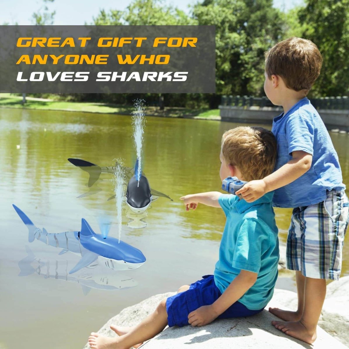 Remote Controlled Smart Bitz Shark Spray Water - BITZ