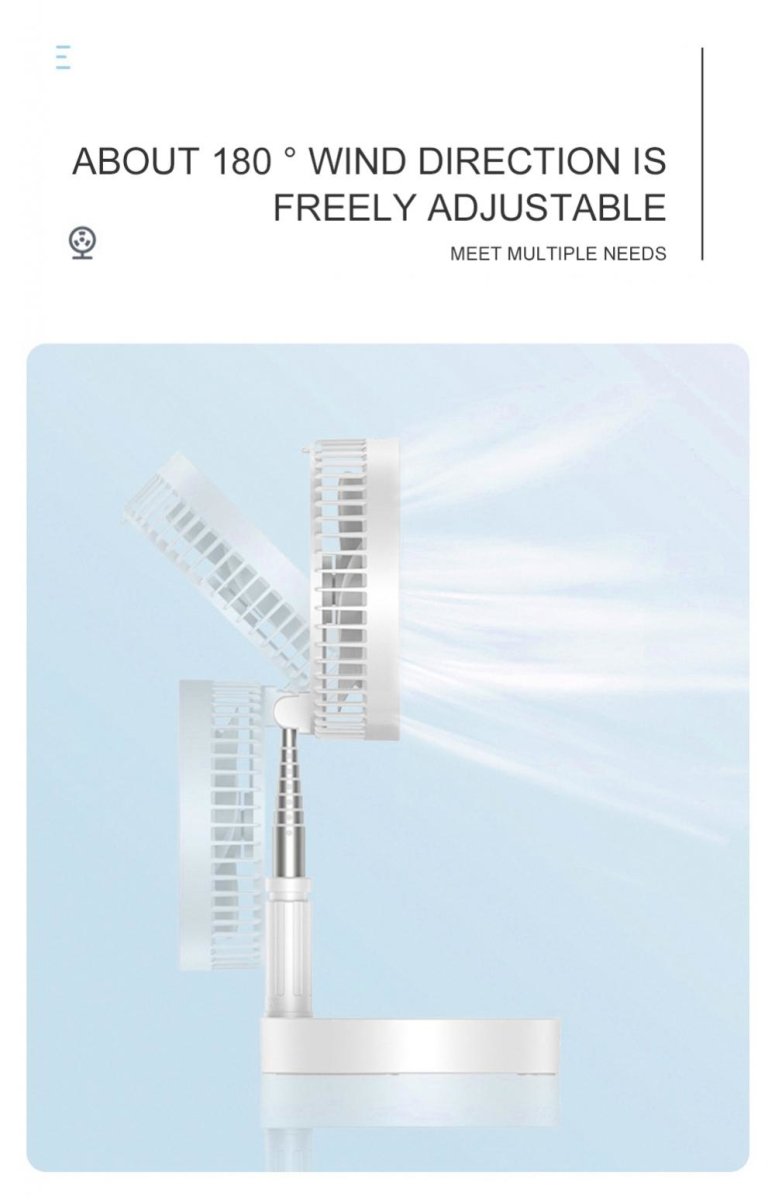 Telescopic Portable Folding Fan - BITZ